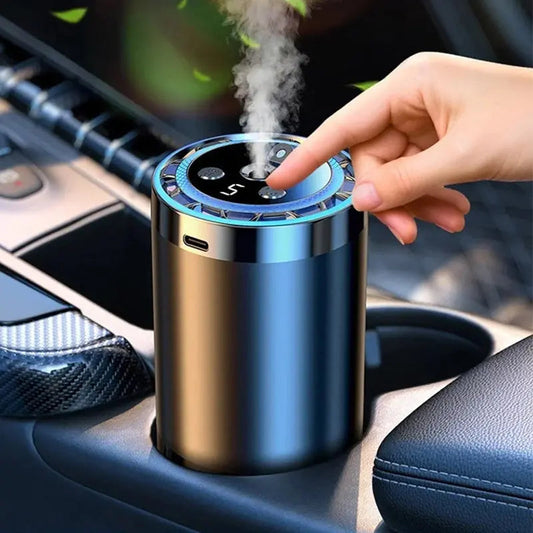 🚘 Auto-Diffusor mit Automatikstart & LED-Beleuchtung – 5x stärkerer Duft, 100% natürliche Öle, passt in jedes Fahrzeug!