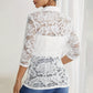 Eleganter Damenblazer mit transparenter Spitzenverzierung