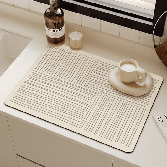 Minimalistische, rutschfeste und wasserabsorbierende Tischmatte