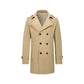 ⌛ Nur solange Vorrat reicht – danach regulärer Preis! Herren Slim-Fit Trenchcoat im Zweireiher-Stil