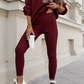 🔥Solange der Vorrat reicht 50% Rabatt!🎉 Damen Freizeit-Zweiteiler: Sweatshirt mit Buchstaben-Print & Hose