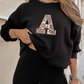 🔥Solange der Vorrat reicht 50% Rabatt!🎉 Damen Freizeit-Zweiteiler: Sweatshirt mit Buchstaben-Print & Hose