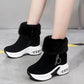 Plüschige, warme, höhenverstärkende Stiefeletten für Damen, ein Must-have für Herbst und Winter, modische, bequeme und vielseitige Schuhe🥰