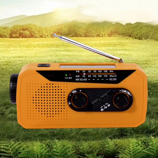 Notfall-Solar-Kurbelradio mit Taschenlampe
