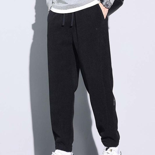 🔈🔈50% Rabatt🔥Herrenhose aus Cord mit verjüngtem Schnitt, Kordelzug und Taschen