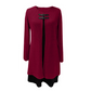 💃Solange der Vorrat reicht 50 % Rabatt!🎉Damenkleid in A-Linie, knielang, mit angedeutetem Zweiteiler-Look