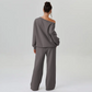 🔔 Letzte 100 Stück – solange der Vorrat reicht! Freizeit-Zweiteiler: Langarm-Pullover und Hose