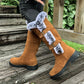 📢📢50%Rabatt!!!🎉✨Damen Schneestiefel in mittlerer Wadenhöhe mit dicker Kunstplüsch-Fütterung