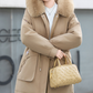Warmer Damen-Parka mit abnehmbarer Innenjacke & Kunstfellkapuze