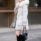 Warmer Damen-Parka mit abnehmbarer Innenjacke & Kunstfellkapuze