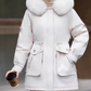Warmer Damen-Parka mit abnehmbarer Innenjacke & Kunstfellkapuze
