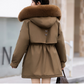 Warmer Damen-Parka mit abnehmbarer Innenjacke & Kunstfellkapuze