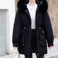 Warmer Damen-Parka mit abnehmbarer Innenjacke & Kunstfellkapuze