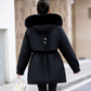 Warmer Damen-Parka mit abnehmbarer Innenjacke & Kunstfellkapuze