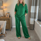💨 Wer zögert, zahlt mehr – kein Scherz! Damen-Glitzer-Zweiteiler: Pullover & Hose