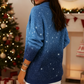 ✨ Schimmerndes, langärmeliges Stricktop mit Farbverlauf für Damen ✈️Kostenloser Versand