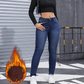 🔥Heiße Sonderangebote – Skinny-Jeans für Damen mit hohem Stretchanteil und Plüschfutter