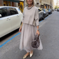 👚 50% RABATT! ✨ Damen 2-teiliges Set (Langarm-Oberteil & ärmelloses Kleid) – Vielseitig, Weicher Stoff & Perfekt zum Schichten 🛍️