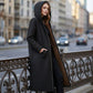 Langer Damen Vintage-Parka mit kuscheligem Futter und Kapuze