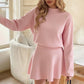 ✨🌸Damen-Minikleid aus Strick mit Stehkragen und A-Linien-Schnitt👗