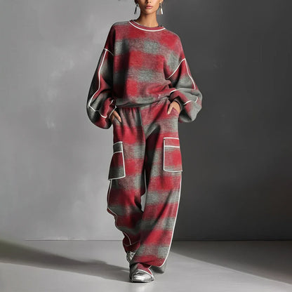 Modernes und bequemes gestreiftes 2-teiliges Set🎁Kaufen Sie 2 und erhalten Sie kostenlosen Versand🔥