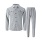 🏃‍♀️ Es wird im Akkord weggeschnappt – zögern Sie nicht！🔥Herren-Set aus Waffel-Button-Down-Jacke und Hose