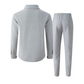 🏃‍♀️ Es wird im Akkord weggeschnappt – zögern Sie nicht！🔥Herren-Set aus Waffel-Button-Down-Jacke und Hose