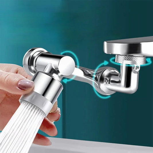 Multifunktionaler, spritzwassergeschützter Wasserhahnverlängerer mit Schwenkarm