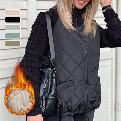 🔥Solange der Vorrat reicht 50% Rabatt!🎉Gestrickte Patchwork-Pufferjacke für Damen