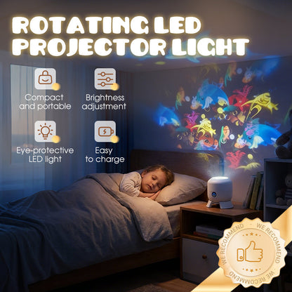 🐠🌊 Rotierender LED-Ozean-Projektor – Dynamische Unterwasser-Lichtshow mit einstellbarer Helligkeit ✨