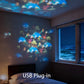 🐠🌊 Rotierender LED-Ozean-Projektor – Dynamische Unterwasser-Lichtshow mit einstellbarer Helligkeit ✨