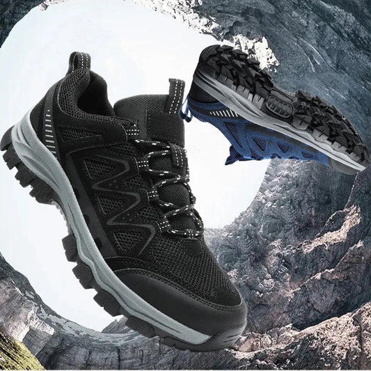 🥾 54% RABATT! ⛰️ Herren Leichte Wanderschuhe – Atmungsaktives Mesh, Rutschfeste Sohle & Gepolsterte Einlage 🌲
