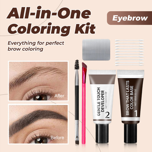🔥Zeitlich begrenztes Angebot💖Professionelles Set zum Färben der Augenbrauen✨ Perfekte Augenbrauen in wenigen Minuten – ganz ohne Friseurbesuch