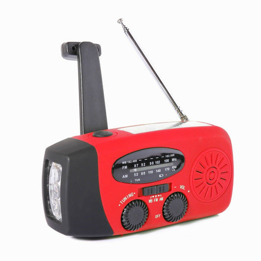 💎 56% RABATT! 💎 Multifunktionales Notfallradio mit Solarbetrieb – Handkurbel, LED-Taschenlampe, NOAA-Wetterempfang & Powerbank für Smartphones 🌞📻