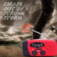 💎 56% RABATT! 💎 Multifunktionales Notfallradio mit Solarbetrieb – Handkurbel, LED-Taschenlampe, NOAA-Wetterempfang & Powerbank für Smartphones 🌞📻