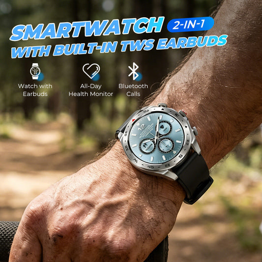 Kopfhörer direkt in der Smartwatch versteckt? Ein echtes Wow-Erlebnis – jetzt zum Top-Preis sichern!🎧⌚