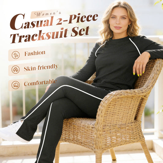 💥✨Zeitlich begrenztes Sonderangebot mit 50 % Rabatt ✨Lässiges 2-teiliges Trainingsanzug-Set für Damen