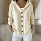 ⏳Limitiertes 50 % Rabatt⏰Strickjacke mit Kapuze und Knopfleiste für Damen🧥🌈