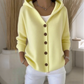 ⏳Limitiertes 50 % Rabatt⏰Strickjacke mit Kapuze und Knopfleiste für Damen🧥🌈