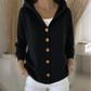 ⏳Limitiertes 50 % Rabatt⏰Strickjacke mit Kapuze und Knopfleiste für Damen🧥🌈