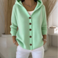 ⏳Limitiertes 50 % Rabatt⏰Strickjacke mit Kapuze und Knopfleiste für Damen🧥🌈
