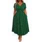 💗Elegantes Damenkleid mit V-Ausschnitt und gedrehter Vorderseite💗✨Lass deinen Charme strahlen