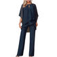 🔥50% RABATT! ✨Eleganter Zweiteiler für Damen – Bluse mit Asymmetrischem Saum & Weite Hose | Bequem, Stilvoll & Perfekt für Alltag und Freizeit👗