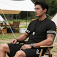 💎 -50% AUF DAS 2-TEILIGE SET FÜR HERREN ! 💎 Gestreiftes T-Shirt & Shorts, Atmungsaktives Material & Kordelzug ✨