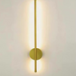 Moderne, minimalistische LED-Wandleuchte in gerader Form