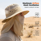 🔥AKTION! 360°-Sonnenhut☀️Abnehmbar & atmungsaktiv💨Windfest & wasserabweisend