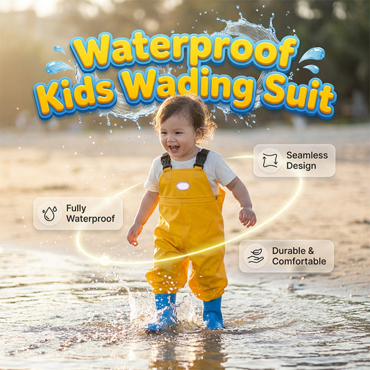 Wasserdichte Wathosen mit Stiefeln für Kinder