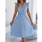 🎁 2026 Neuheit – 50 % Rabatt! 👗🌸 Spitzenkleid mit V-Ausschnitt, Rüschen und tailliertem Schnitt ✨