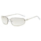 Y2K-Retro-Sonnenbrille ohne Rahmen für Damen