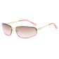 Y2K-Retro-Sonnenbrille ohne Rahmen für Damen